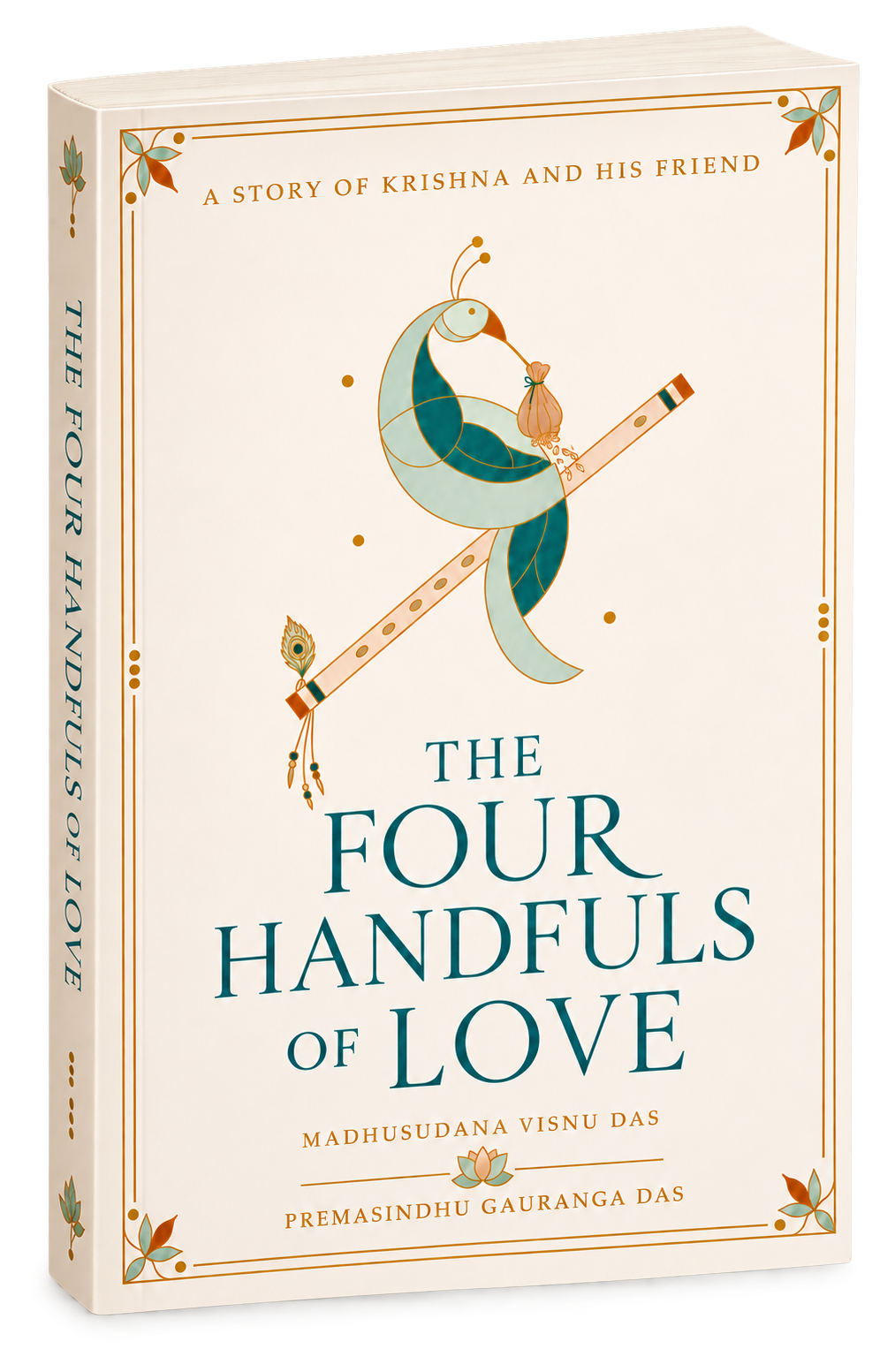 The Four Handfuls of Love paperback shown as a standing book